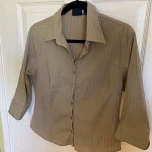 Light olive green button up shirt